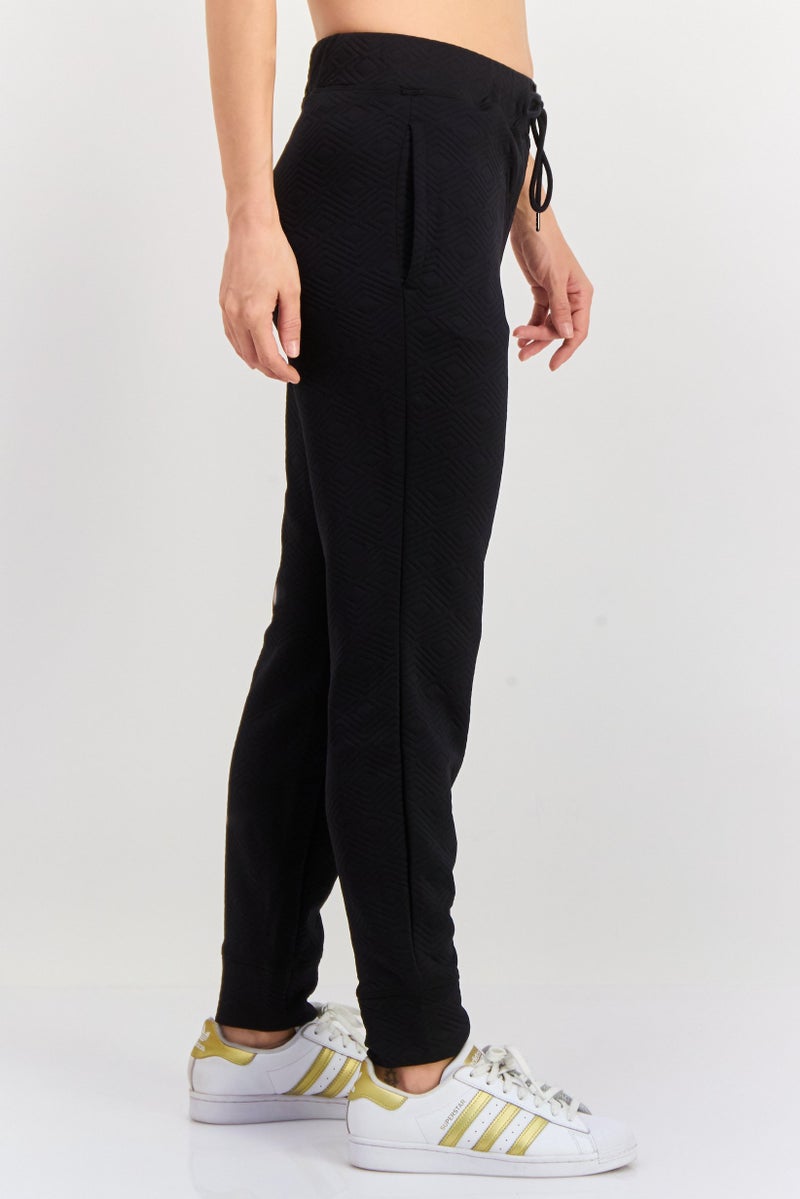 NINE WEST سروال رياضي نسائي مناسب بتصميم محكم، أسود - Image 4